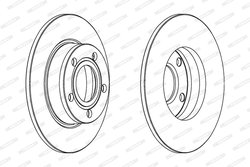 DISC FRANA FERODO DDF1177C - Compatibil cu AUDI