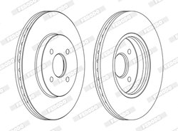 DISC FRANA FERODO DDF1195C - Compatibil cu FORD