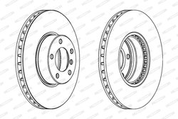 Disc frana Ferodo DDF1202C-1