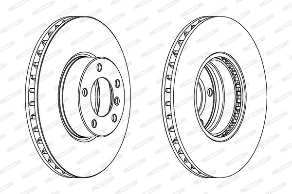 DISC FRANA FERODO DDF1202C-1 - Compatibil cu ALPINA, BMW