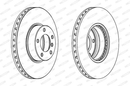 DISC FRANA FERODO DDF1202C-1 - Compatibil cu ALPINA, BMW