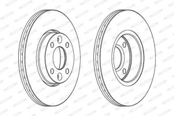 Disc frana Ferodo DDF1201C