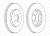 DISC FRANA FERODO DDF1195C - Compatibil cu FORD