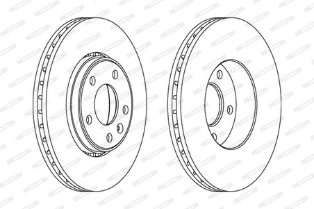 DISC FRANA FERODO DDF1204C-1 - Compatibil cu NISSAN, OPEL, RENAULT, VAUXHALL