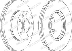 DISC FRANA FERODO DDF1217C-1 - Compatibil cu NISSAN, OPEL, RENAULT, VAUXHALL
