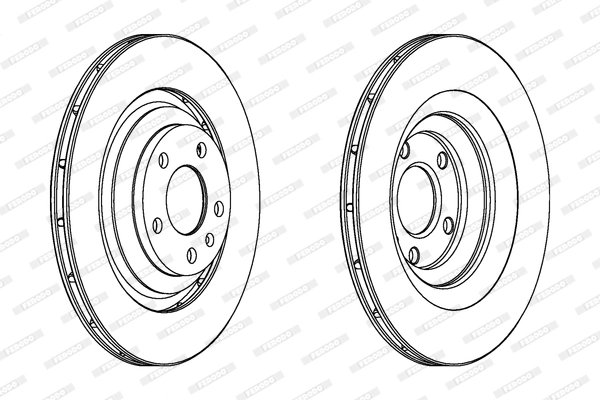 DISC FRANA FERODO DDF1240C - Compatibil cu AUDI