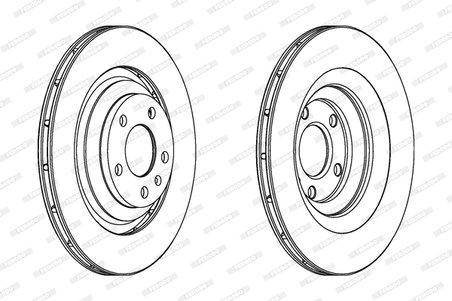 DISC FRANA FERODO DDF1240C - Compatibil cu AUDI
