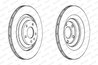 DISC FRANA FERODO DDF1240C - Compatibil cu AUDI