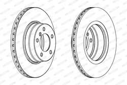 DISC FRANA FERODO DDF1241C - Compatibil cu BMW