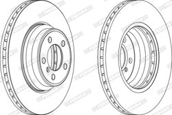 DISC FRANA FERODO DDF1245C-1 - Compatibil cu BMW