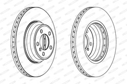 DISC FRANA FERODO DDF1245C-1 - Compatibil cu BMW