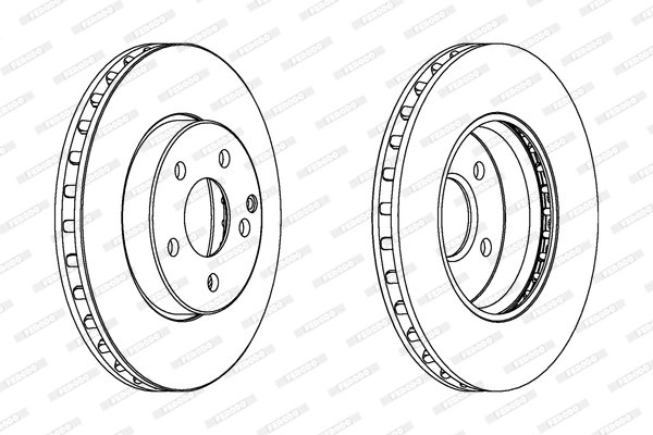 DISC FRANA FERODO DDF1252C - Compatibil cu MERCEDES-BENZ