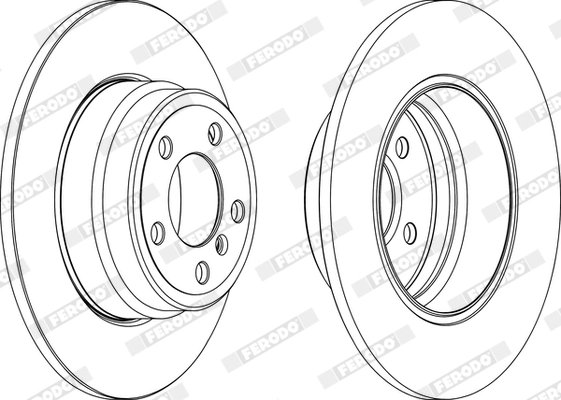 Disc frana Ferodo DDF1255C-1