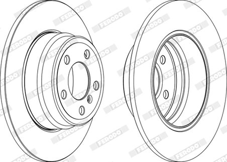 Disc frana Ferodo DDF1255C-1