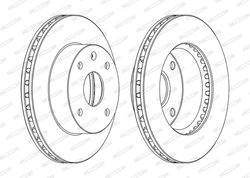 Disc frana Ferodo DDF1257C