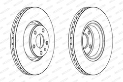 Disc frana Ferodo DDF1277C-1