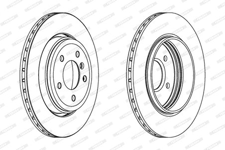 DISC FRANA FERODO DDF1280C - Compatibil cu BMW