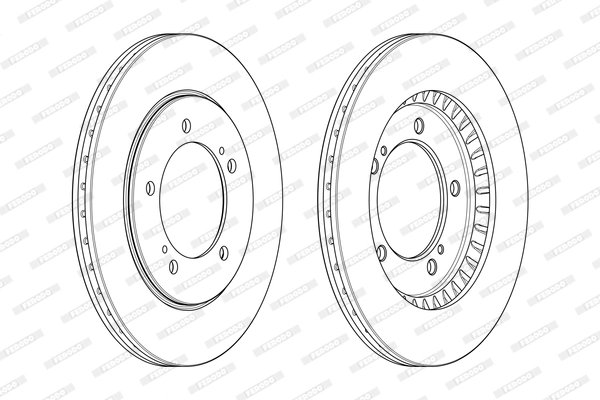 DISC FRANA FERODO DDF1282 - Compatibil cu SUZUKI