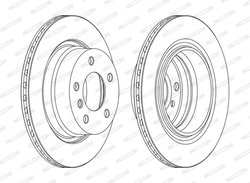 DISC FRANA FERODO DDF1285C - Compatibil cu BMW