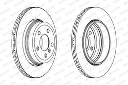 DISC FRANA FERODO DDF1297C-1 - Compatibil cu BMW