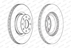 Disc frana Ferodo DDF1298C