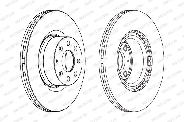 DISC FRANA FERODO DDF1298C - Compatibil cu FIAT, OPEL, VAUXHALL