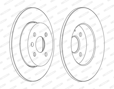 DISC FRANA FERODO DDF1313C - Compatibil cu OPEL, VAUXHALL