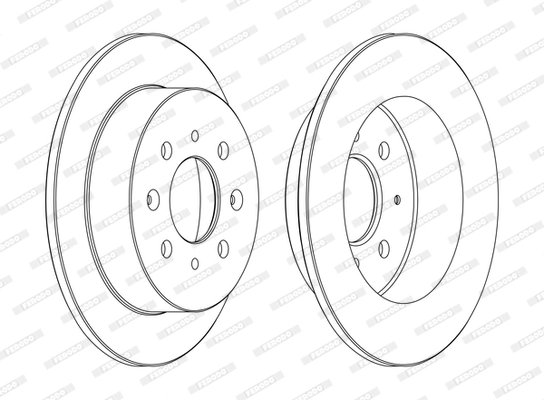 DISC FRANA FERODO DDF1358C - Compatibil cu ACURA, HONDA