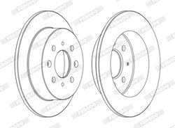 DISC FRANA FERODO DDF1358C - Compatibil cu ACURA, HONDA