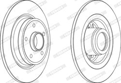 DISC FRANA FERODO DDF1364C-1 - Compatibil cu RENAULT