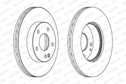 Disc frana Ferodo DDF1363C