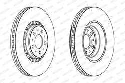 Disc frana Ferodo DDF1371C-1