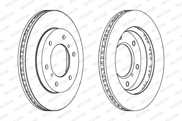 Disc frana Ferodo DDF1384