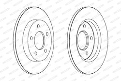 DISC FRANA FERODO DDF1420C - Compatibil cu MAZDA