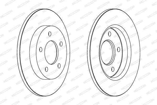 DISC FRANA FERODO DDF1420C - Compatibil cu MAZDA