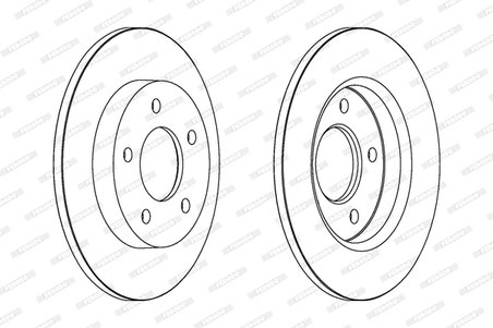 DISC FRANA FERODO DDF1420C - Compatibil cu MAZDA