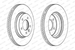 Disc frana Ferodo DDF1430C-1