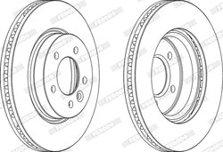 Disc frana Ferodo DDF1430C-1