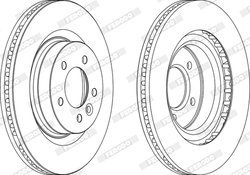 Disc frana Ferodo DDF1432C-1