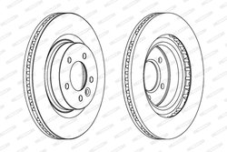 Disc frana Ferodo DDF1432C-1
