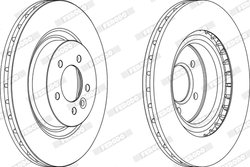 Disc frana Ferodo DDF1434C-1