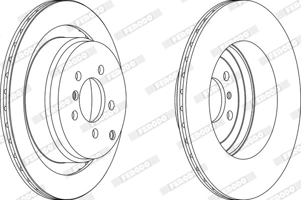 Disc frana Ferodo DDF1437C-1