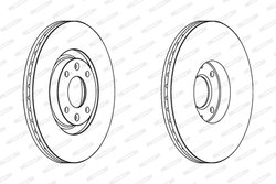 Disc frana Ferodo DDF1442
