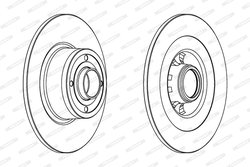 Disc frana Ferodo DDF1443C-1