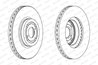 Disc frana Ferodo DDF1461C