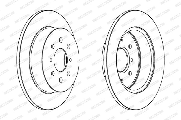 DISC FRANA FERODO DDF1466C - Compatibil cu HONDA, MG