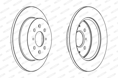 DISC FRANA FERODO DDF1466C - Compatibil cu HONDA, MG