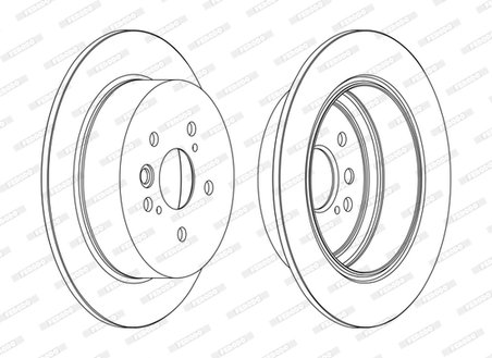 DISC FRANA FERODO DDF1486C - Compatibil cu CHERY, TOYOTA
