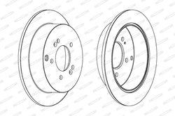 DISC FRANA FERODO DDF1493C - Compatibil cu HYUNDAI, KIA
