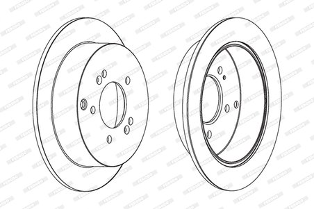 DISC FRANA FERODO DDF1493C - Compatibil cu HYUNDAI, KIA
